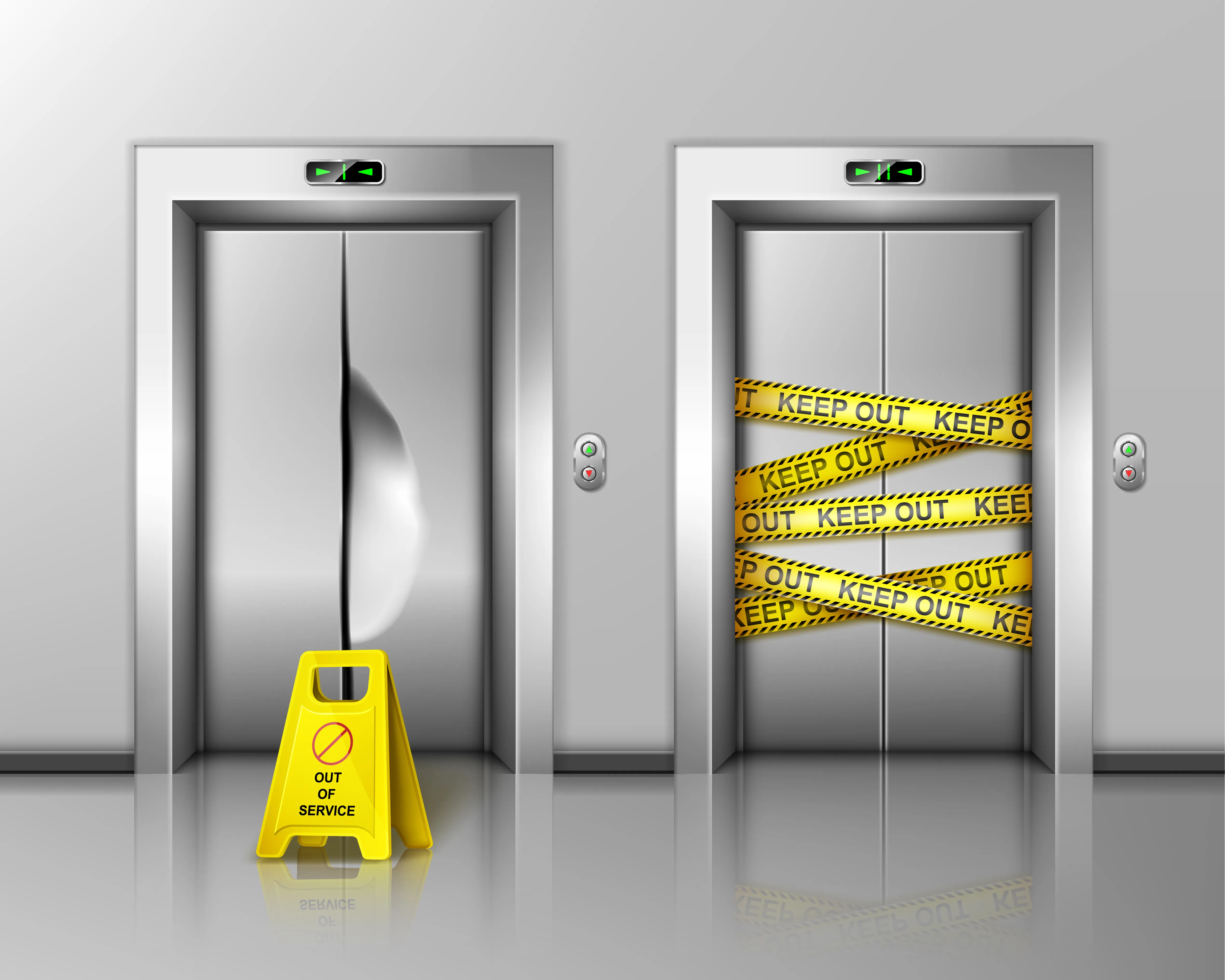 Elevador preso socorro rápido